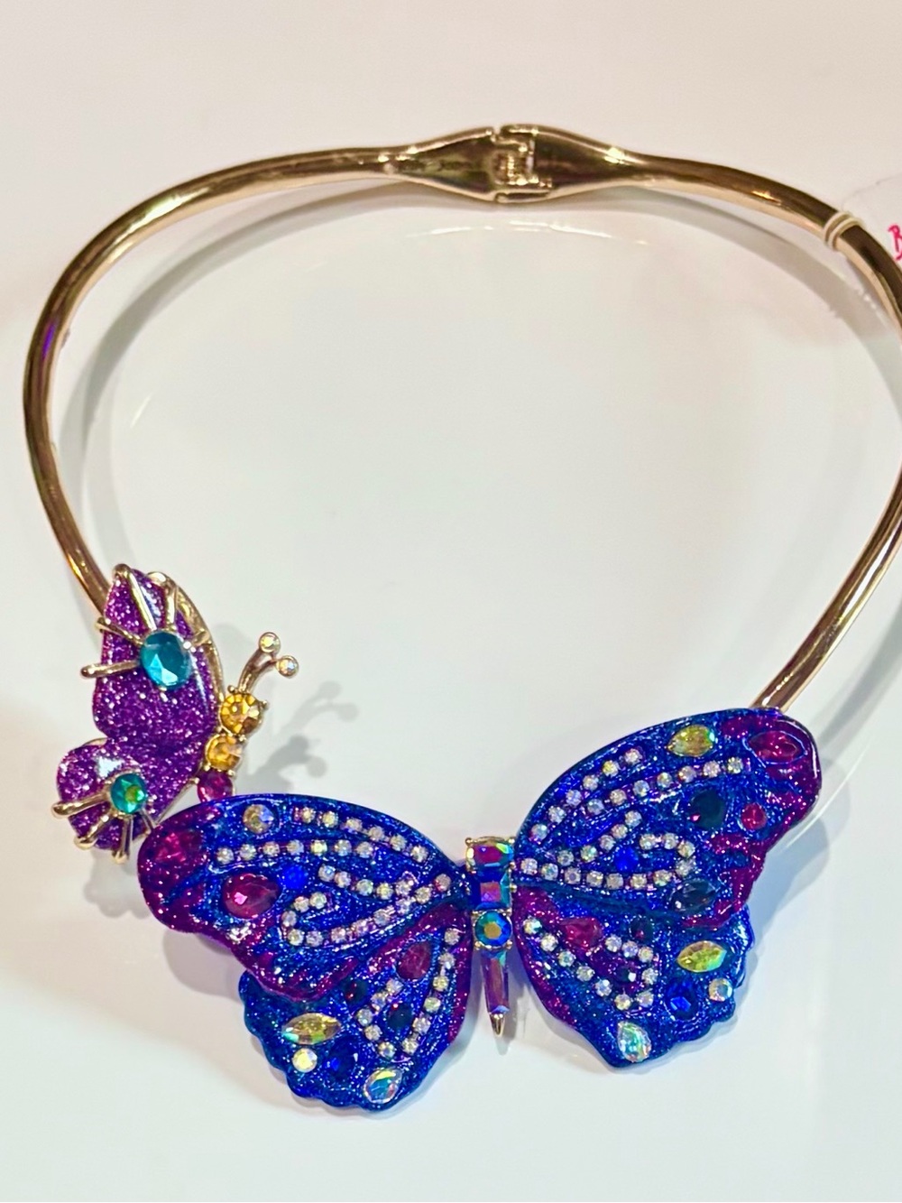 $95 Betsey Johnson Butterfly Blitz Collar Necklace